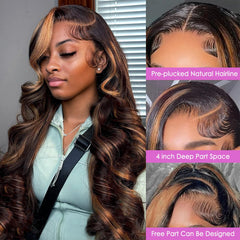 Vemalin body-wave wig adds volume and soft movement for daily glam.