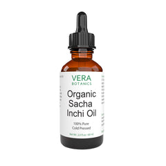 Vera Botanics Aceite Sacha Inchi en gotero para uso diario en rostro.