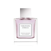Vera Wang Embrace bottle with green tea and pear blossom, fresh daytime fragrance.