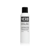 VERB Ghost Heat Defense Spray en bote mostrando aplicación suave y brillo ligero