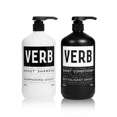 VERB Ghost shampoo bottle front for lightweight cleansing of fine hair.