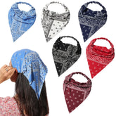 Vercret bandana de cabello 6 piezas boho triángulo para comodidad diaria