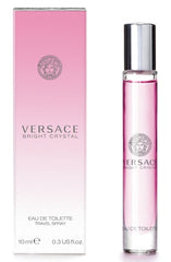 Versace Bright Crystal bottle close-up showing elegant design and fresh floral notes for everyday wear.