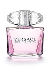 Versace Bright Crystal bottle close-up with crystal accents for refined elegance
