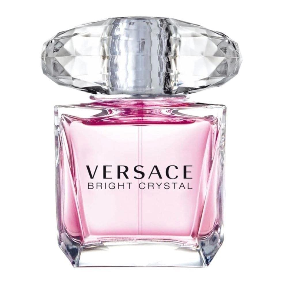 Versace Bright Crystal bottle close-up, premium design for women's everyday elegance