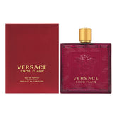 Versace Eros Flame bottle front view, bold design for a signature scent