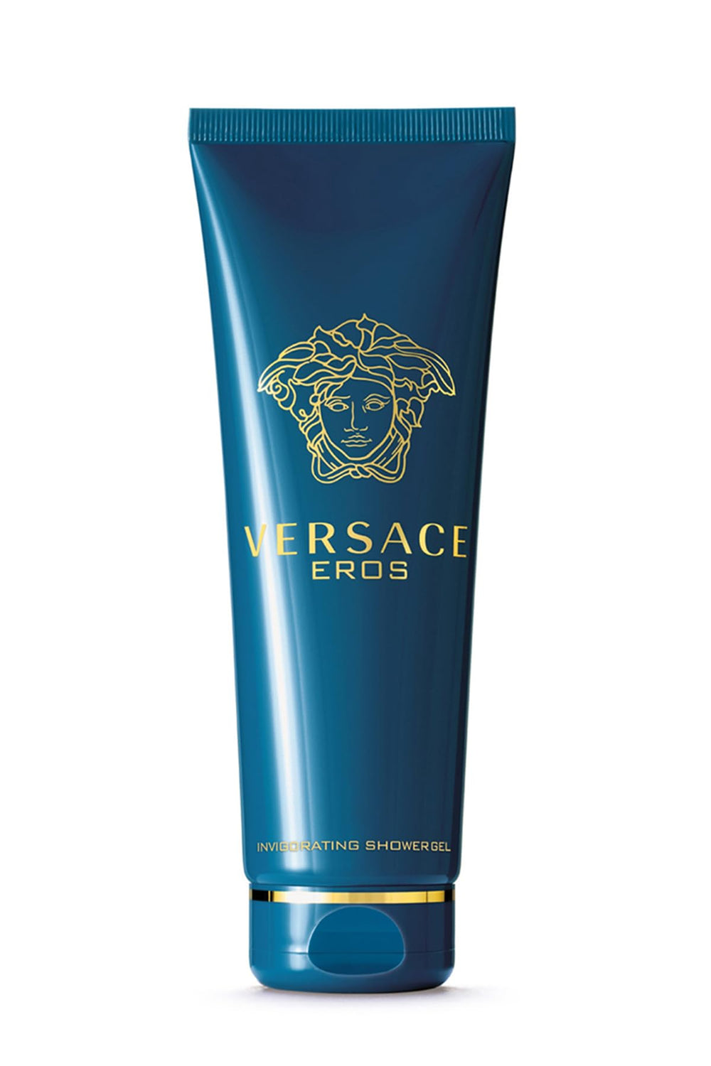 Versace Eros for Men bottle pour highlighting a refreshing, invigorating cleanse