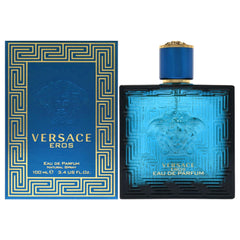 Versace Eros for Men mint leaves note for fresh daytime appeal.