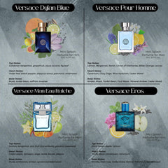 Versace Man Eau Fraiche mini EDT brings a fresh citrus note in travel size.