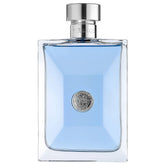 Versace Pour Homme bottle close-up, premium design for confident daily wear.