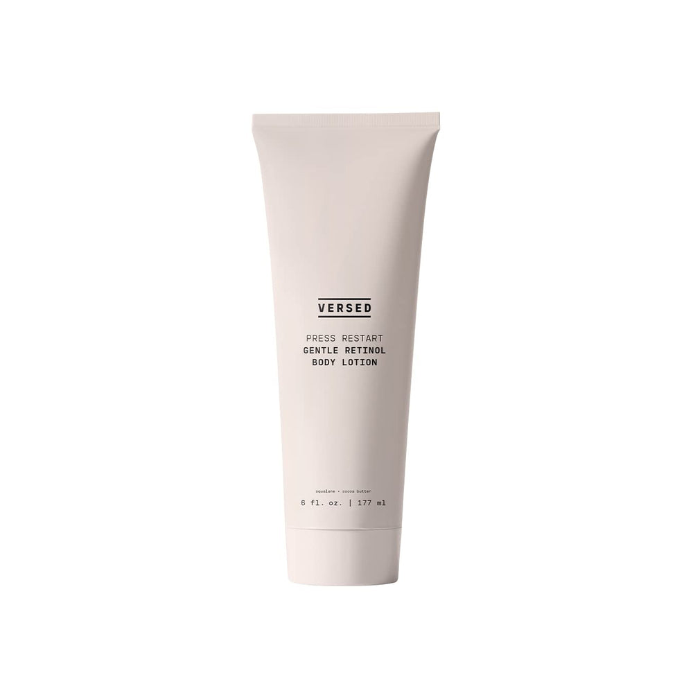 Versed Press Restart retinol body lotion bottle for firming and hydration
