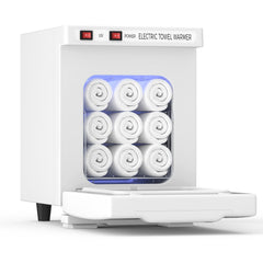 VERYTOP Towel Warmer front view shows compact 5L design ideal for small studios.