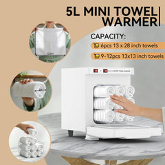 VERYTOP Towel Warmer interior view highlights hygienic aluminum interior for easy cleaning.