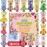 VESPRO 16-pack hand cream gift box with varied scents for daily mood