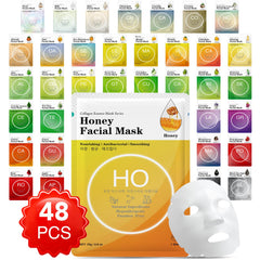 VESPRO mascarillas de colágeno essence, empaque de 48 para hidratación diaria.