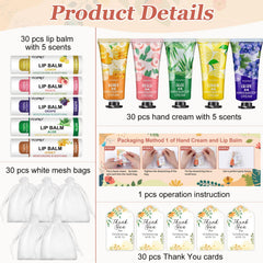 VESPRO hand cream fragrance varieties for celebrations and events.