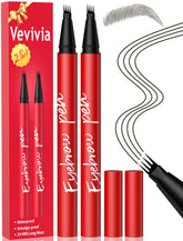 Lápiz Vevivia Beauty con 4 puntas para cejas naturales y definidas.