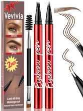 Lápices para cejas Vevivia Pack 2 con brocha, uso diario.