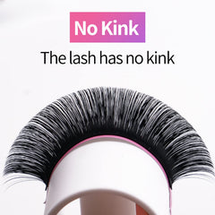 VEYES INC Classic Volume Lashes closeup of extensions in matte black