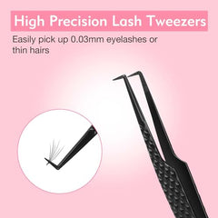 VEYES INC angled-90 deg handle aids ergonomic, accurate classic and volume lash work