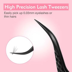 VEYES INC Lash Tweezers microfiber-tip offers controlled handling for salons.
