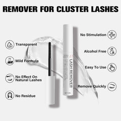 VEYESBEAUTY Cluster Lash Glue Remover mild formula minimizes irritation during removal