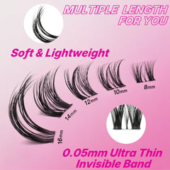 VEYESBEAUTY Handmade PBT fibers feel soft and comfortable on natural lashes.