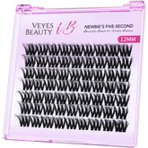 VEYESBEAUTY lash clusters with a 3D layered fluffy look for natural fullness