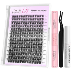 VEYESBEAUTY lash clusters band — lightweight, natural look for daily wear.