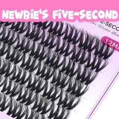 VEYESBEAUTY lash clusters with a wide band for easy placement for beginners