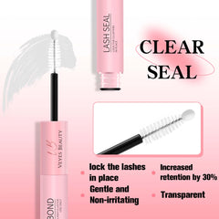 VEYESBEAUTY seal boosts lash durability up to 30% for extended wear.