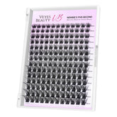 VEYESBEAUTY Siren cluster lashes tray for customizable volume and easy DIY application.