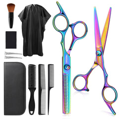 vfaejll Haircut Scissors Kit with straight blade for precise home styling.