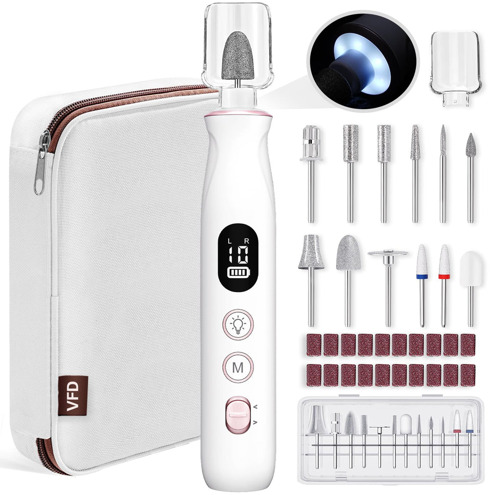 VFD electric nail drill in cordless design for at-home nail care