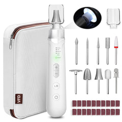 VFD electric nail file cordless design enables easy at-home grooming.