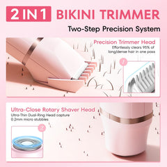 VG VOGCREST bikini trimmer side view highlights ergonomic grip for comfort
