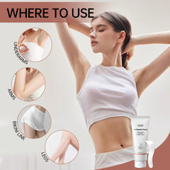 VGO bikini gel dispense action shows controlled, mess-free use.
