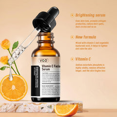 VGO Vitamina C serum con ácido hialurónico, aporta hidratación y suavidad.