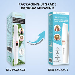 VG VOGCREST 2-in-1 women's face hair remover for gentle, painless use.