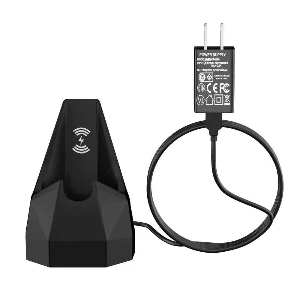 vhbw replacement dock for MANSCAPED 4.0 – front view, compact charging solution for quick grooming routines.