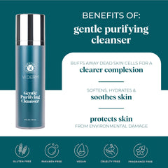 VI DERM Hydrating Facewash foam displaying gentle lather for sensitive skin.