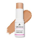 Vibriance Complexion Sticks beige application shows quick, buildable coverage for radiant skin.