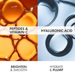 Vichy Capital Soleil with vitamin C and peptides supports radiance and protection.