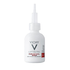Vichy LiftActiv Pure Retinol Serum bottle, ready for nightly use to smooth wrinkles