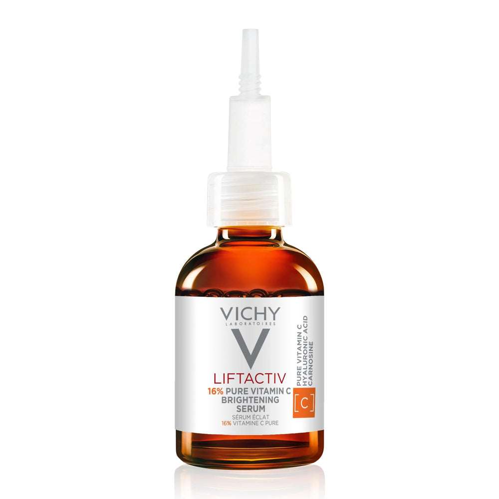 Vichy LiftActiv Vitamin C Serum bottle close-up for brightening skin