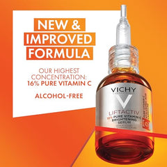 Vichy LiftActiv Vitamin C Serum dropper dispensing brightening solution