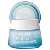 VICHY Minéral 89 Sorbet bottle close-up with refreshing gel texture