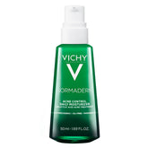 Vichy Normaderm acne-control moisturizer bottle with pump for easy daily use.