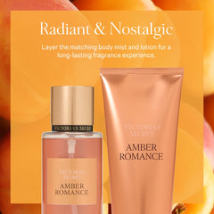 Victoria's Secret Amber Romance top notes of amber and sugar.