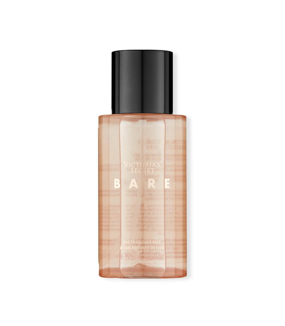Victoria's Secret Bare mini mist bottle with woody floral notes, ideal for on-the-go freshness.
